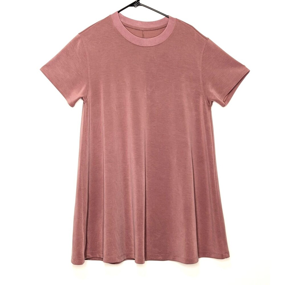 Lululemon Womens Size 4? All Yours Tee Dress Spiced Chai Short Sleeve